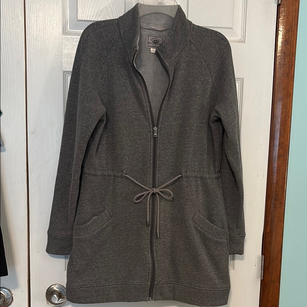 UGG Gray Utility Jacket with Belted Waist